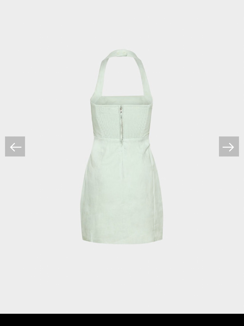 Wilfred Mint Green Halter Mini Dress - Picture 2 of 6